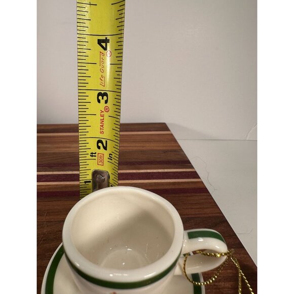 CHRISTMAS Lot of 2 SPODE Items Small Dish and Tree Teacup Ornament. - Picture 12 of 13